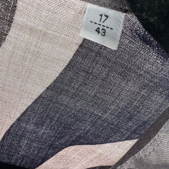 Hermes Genuine New Luxurious Virages Shirt Cashmere Silk Size 17/43 France - Picture 3 of 13